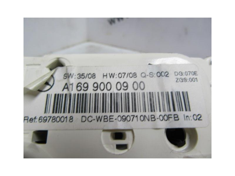 Recambio de mandos calefaccion : m. benz a 160 : 2.0 cdi (81,58cv) [2009] para m. benz a 160 2.0 cdi referencia OEM IAM A1699000
