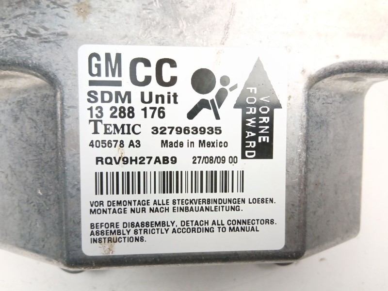 Recambio de centralita airbag para opel astra h (a04) 1.7 cdti (l48) referencia OEM IAM 13288176  