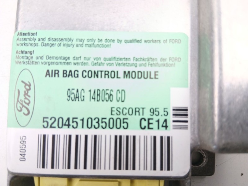 Recambio de centralita airbag para ford escort classic (aal, abl) 1.8 td referencia OEM IAM 95AG14B056CD  