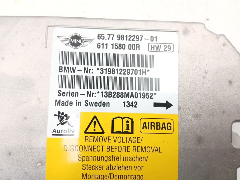 Recambio de centralita airbag para mini mini countryman (r60) cooper sd referencia OEM IAM 65779812297  