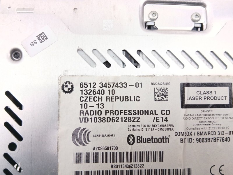 Recambio de radio cd/mp3 para mini mini countryman (r60) cooper sd referencia OEM IAM 65123457433  