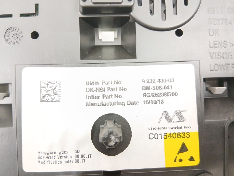 Recambio de cuadro instrumentos para mini mini countryman (r60) cooper sd referencia OEM IAM 9232430  