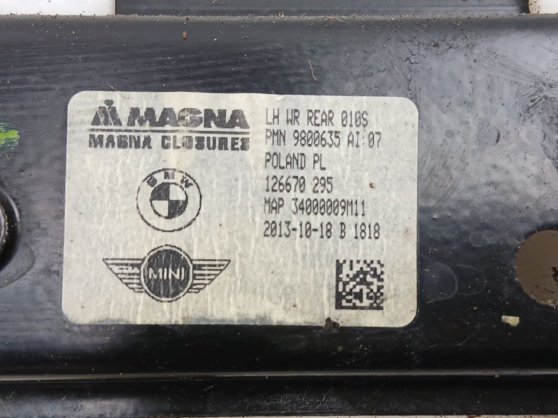 Recambio de elevalunas trasero izquierdo para mini mini countryman (r60) cooper sd referencia OEM IAM 9800635  
