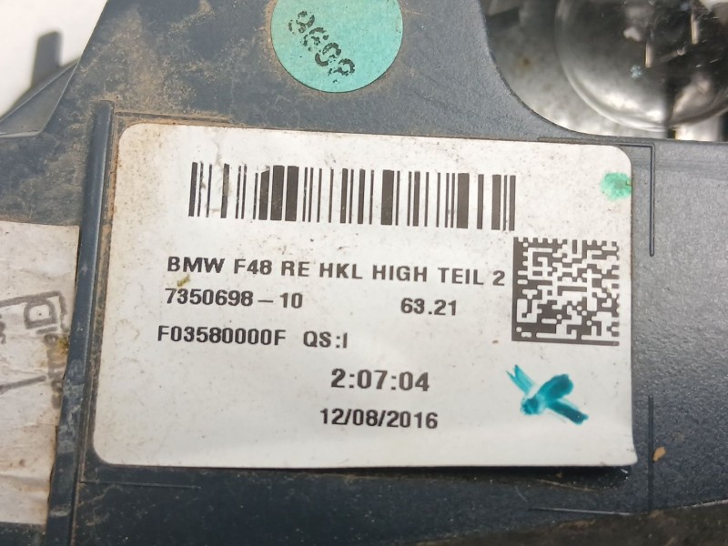 Recambio de piloto porton derecho para bmw x1 (f48) xdrive 20 d referencia OEM IAM 7350698  