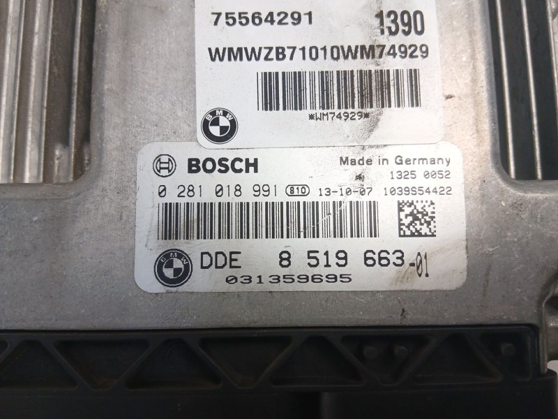Recambio de centralita para mini mini countryman (r60) cooper sd referencia OEM IAM 8519663 0281018991 