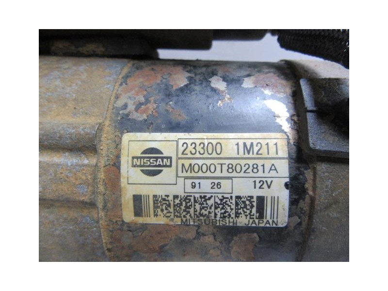 Recambio de motor arranque : nissan sunny : 1.6 g (101,97cv) 3p [1994] para nissan sunny 1.6 g referencia OEM IAM 233001M211  