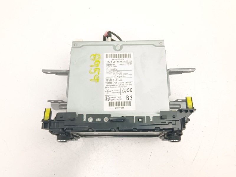Recambio de radio cd/mp3 para toyota yaris (_p13_) 1.5 hybrid (nhp130_) referencia OEM IAM 861400D320  