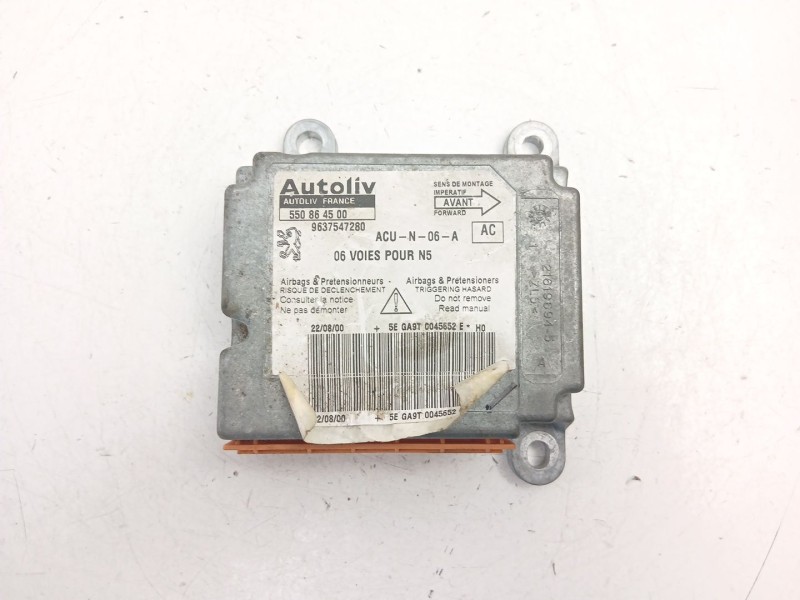 Recambio de centralita airbag para peugeot 306 (7b, n3, n5) 1.9 d referencia OEM IAM 9637547280 550864500 