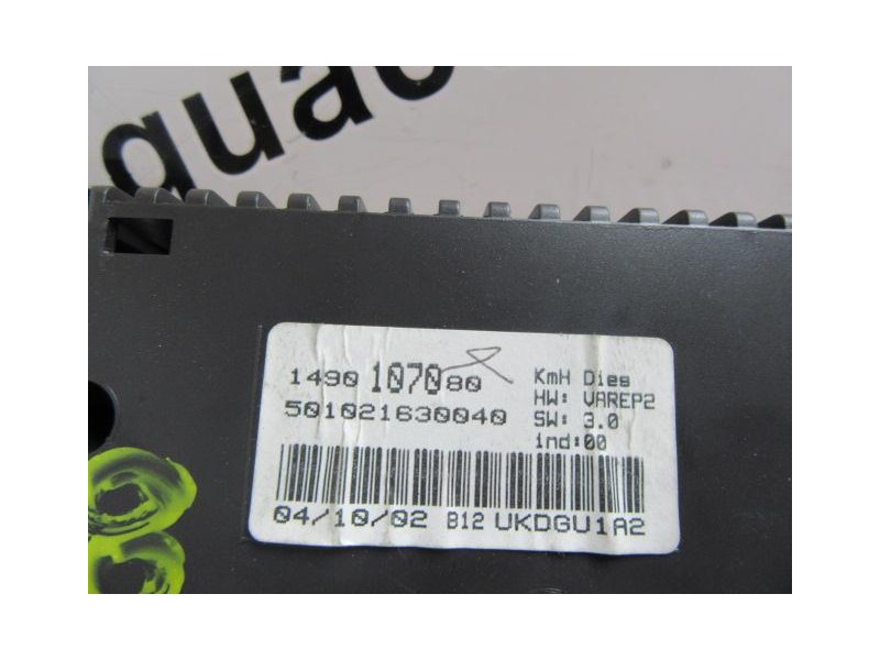 Recambio de cuadro instrumentos : citroen c 8 : 2.2 hdi (130cv) [2002] para citroen c 8 2.2 hdi referencia OEM IAM 501021630040 