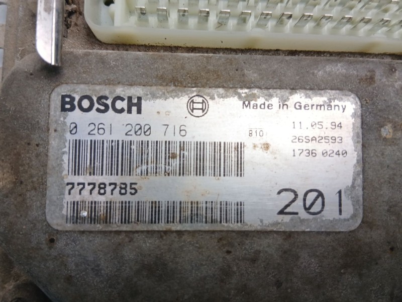 Recambio de centralita para lancia y10 (156_) 1.1 i.e. fire (156ag) referencia OEM IAM 7778785 0261200716 