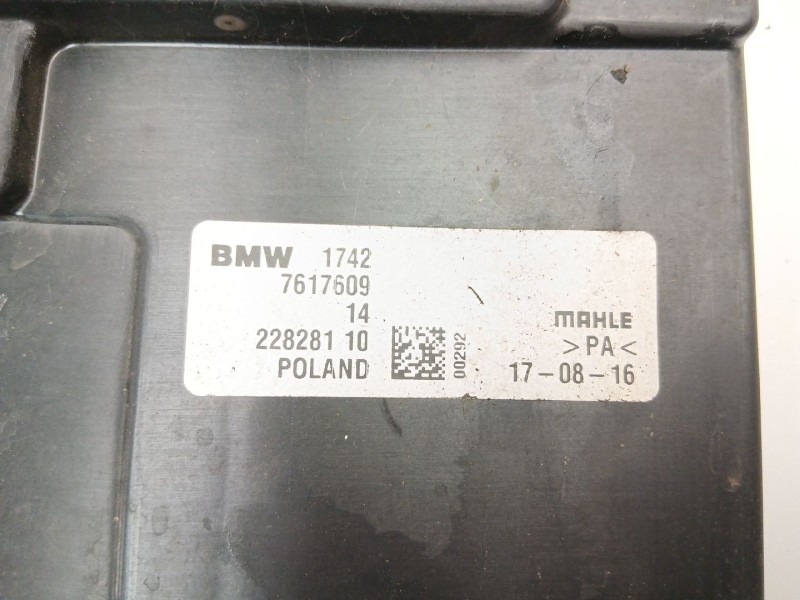 Recambio de electroventilador para bmw x1 (f48) xdrive 20 d referencia OEM IAM 7617609  