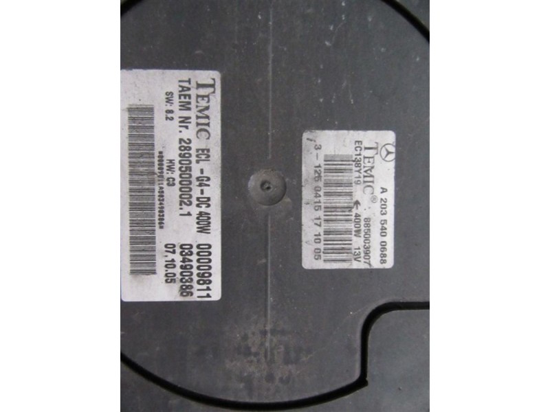 Recambio de electroventilador : m. benz c 220 : 2.2 cdi [2006] para m. benz c 220 2.2 cdi referencia OEM IAM   