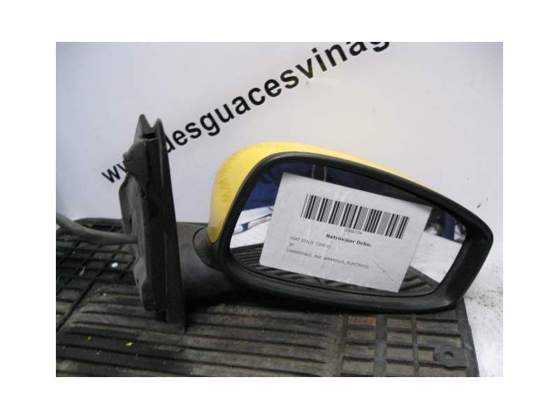 Recambio de retrovisor derecho para fiat stilo referencia OEM IAM AMARILLO_ELECTRICO  