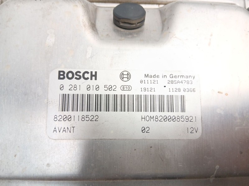 Recambio de centralita para renault kangoo (kc0/1_) 1.9 dti (kc0u) referencia OEM IAM 8200118522 0281010502 8200085921