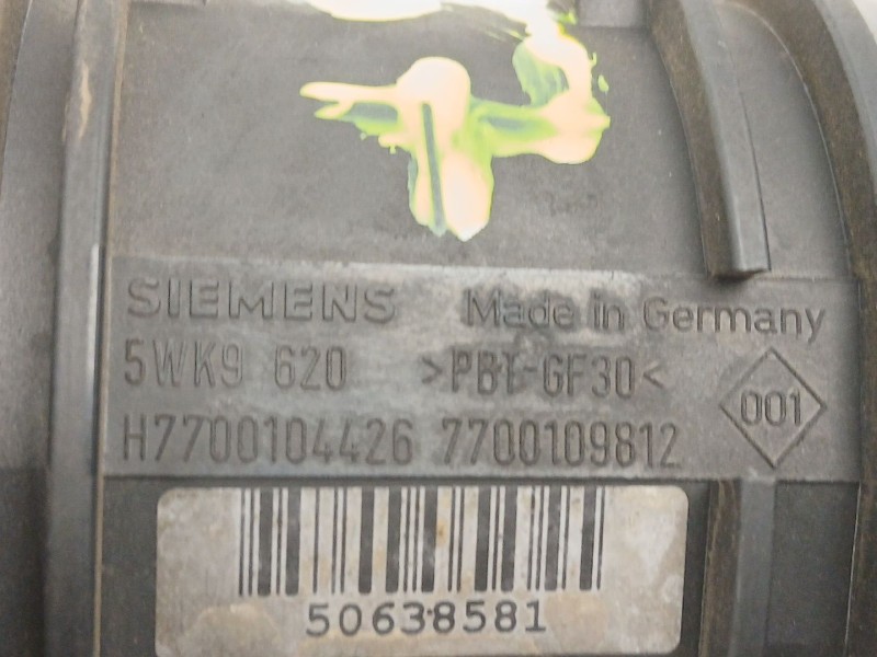Recambio de caudalimetro para renault kangoo (kc0/1_) 1.9 dti (kc0u) referencia OEM IAM 7700104426 5WK9620 7700109812