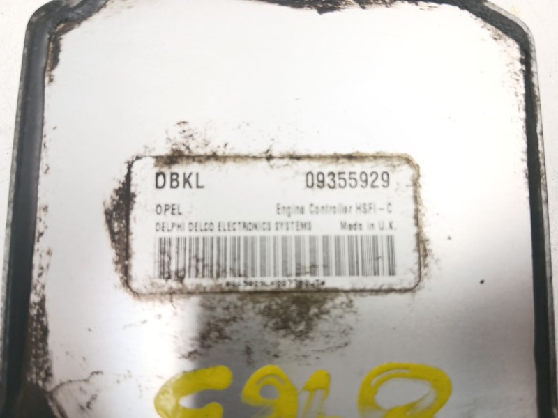 Recambio de centralita para opel astra g hatchback (t98) 1.6 16v (f08, f48) referencia OEM IAM 9355929  