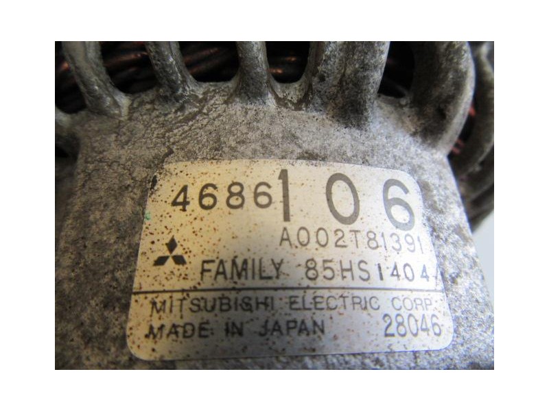 Recambio de alternador : chrysler neon : 2.0 g (133 cv) [2005] para chrysler neon 2.0 g (133 cv) referencia OEM IAM A002T81391  