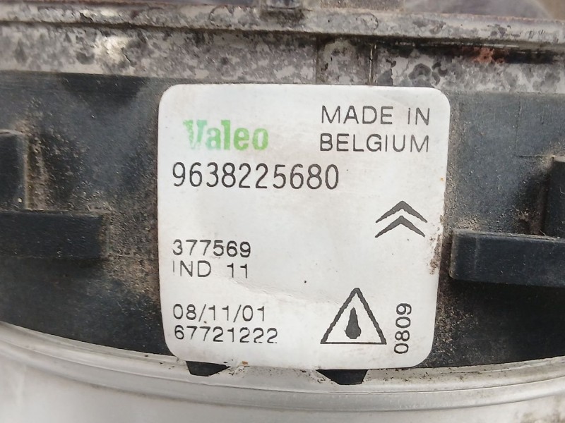 Recambio de antiniebla izquierdo para citroën xsara picasso (n68) 1.8 16v referencia OEM IAM 9638225680  