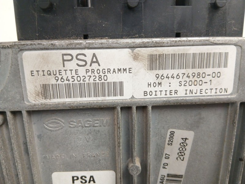 Recambio de centralita para citroën xsara picasso (n68) 1.8 16v referencia OEM IAM 9645027280  9644674980