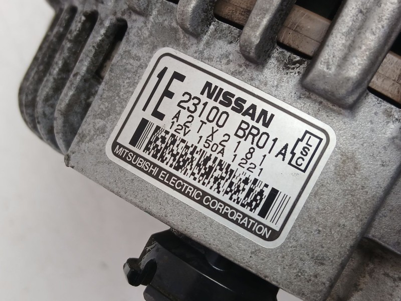 Recambio de alternador para nissan qashqai i (j10, nj10) 1.6 referencia OEM IAM 23100BR01A A2TX2181 