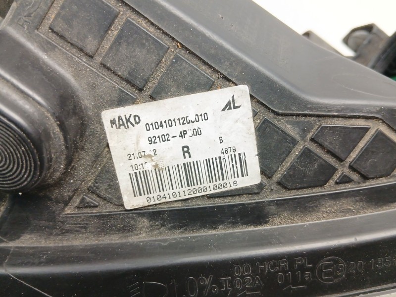 Recambio de faro derecho para hyundai i20 i (pb, pbt) 1.1 crdi referencia OEM IAM 921024P500  
