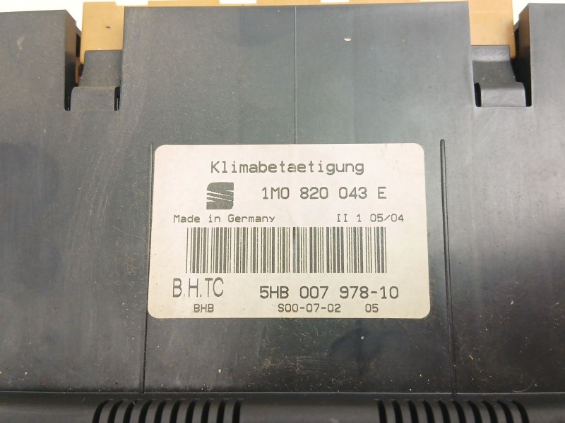 Recambio de mandos calefaccion aire para seat toledo ii (1m2) 1.6 16v referencia OEM IAM 1M0820043E 5HB007978 