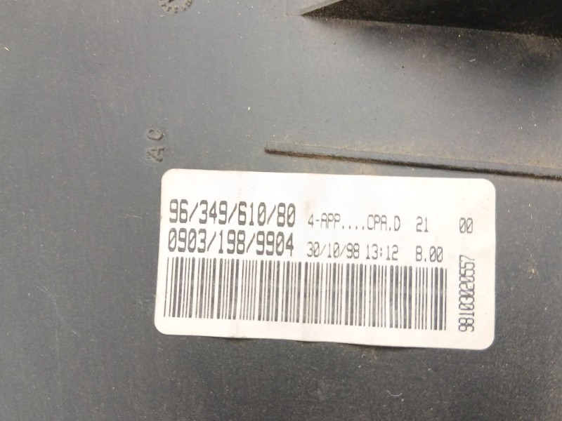 Recambio de cuadro instrumentos para peugeot 206 hatchback (2a/c) 1.9 d referencia OEM IAM 9634961080 09031989904 