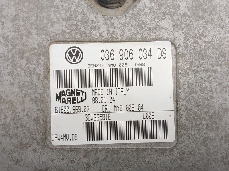 Recambio de centralita para seat toledo ii (1m2) 1.6 16v referencia OEM IAM 036906034DS  