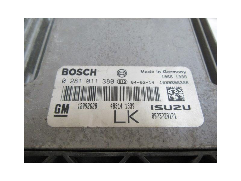 Recambio de centralita : opel astra : 1.7 td (100,61cv) [2004] para opel astra 1.7 td referencia OEM IAM 0281011380  