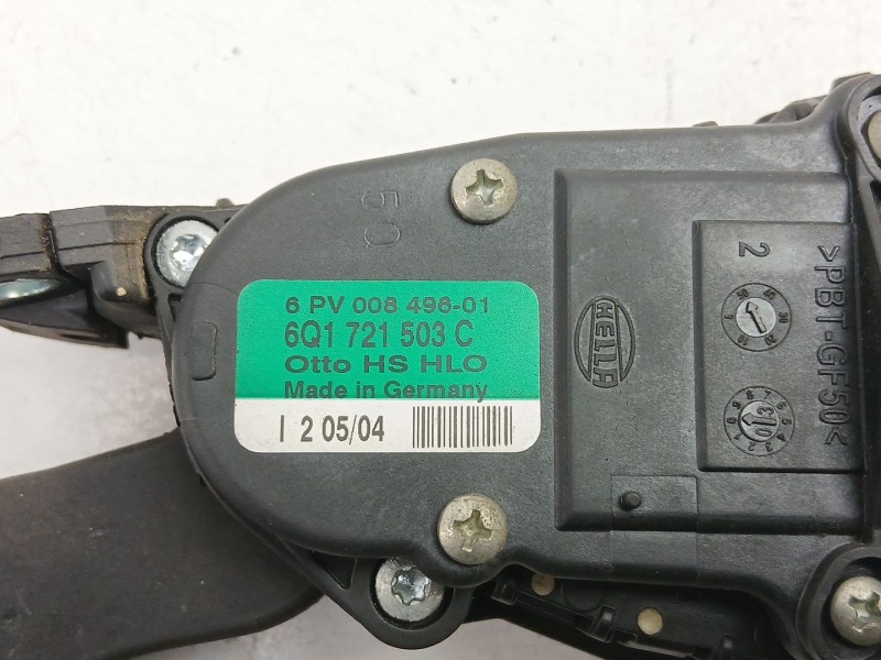 Recambio de potenciometro aceleracion para seat toledo ii (1m2) 1.6 16v referencia OEM IAM 6Q1721503C 6PV00849601 