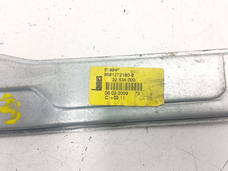 Recambio de elevalunas trasero izquierdo para citroën c3 picasso (sh_) 1.6 hdi referencia OEM IAM 9681272180  