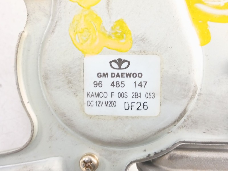 Recambio de motor limpia trasero para chevrolet matiz (m200, m250) 1.0 referencia OEM IAM 96485147  