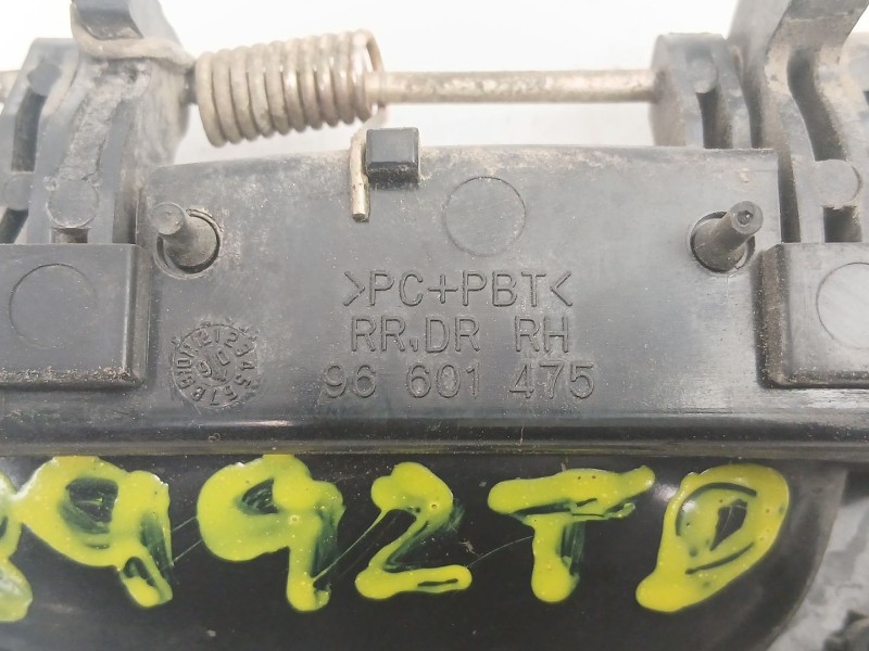 Recambio de manilla trasera derecha para chevrolet matiz (m200, m250) 1.0 referencia OEM IAM 96601475  