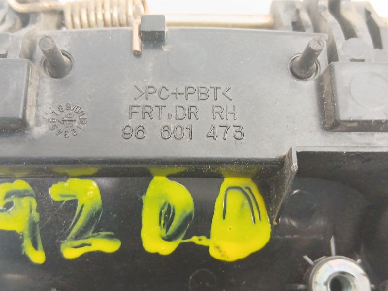 Recambio de manilla delantera derecha para chevrolet matiz (m200, m250) 1.0 referencia OEM IAM 96601473  