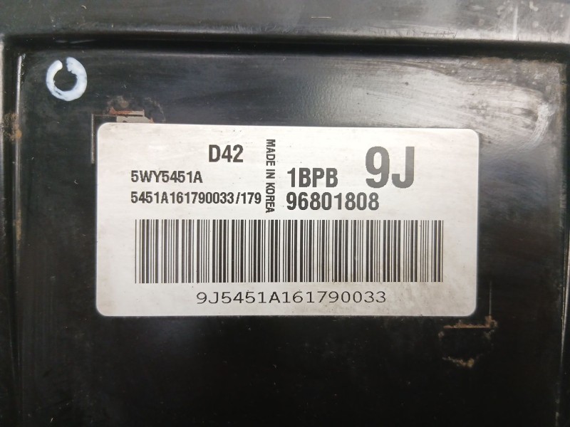 Recambio de centralita para chevrolet matiz (m200, m250) 1.0 referencia OEM IAM 96801808  