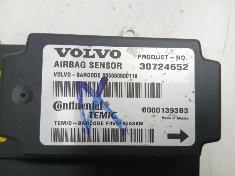 Recambio de centralita airbag para volvo s40 ii (544) 2.0 d referencia OEM IAM 30724652  