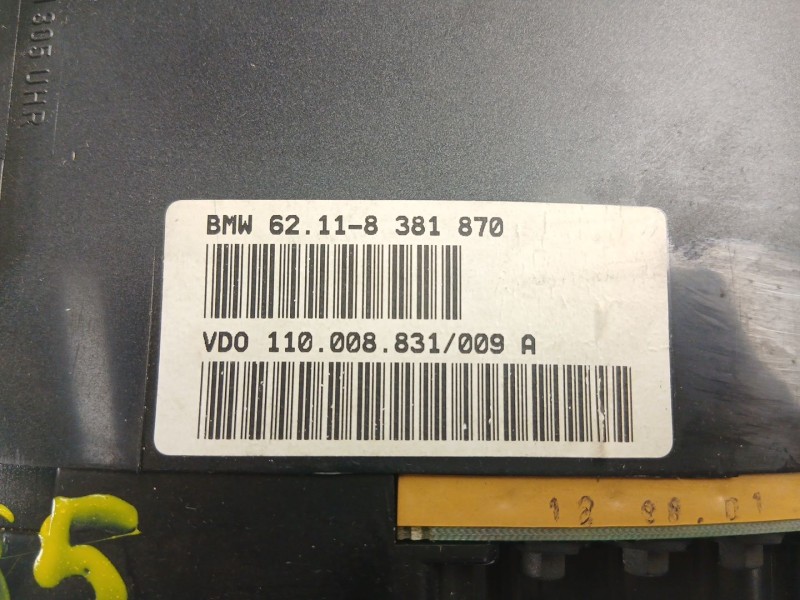 Recambio de cuadro instrumentos para bmw 3 compact (e36) 318 tds referencia OEM IAM 62118381870 110008831009 