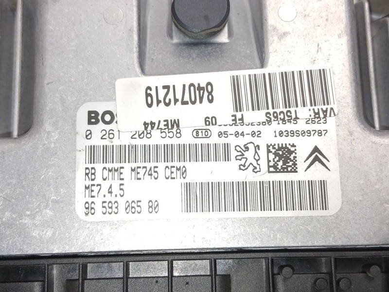 Recambio de centralita para peugeot 307 break (3e) 1.6 16v referencia OEM IAM 9659306580 0261208558 