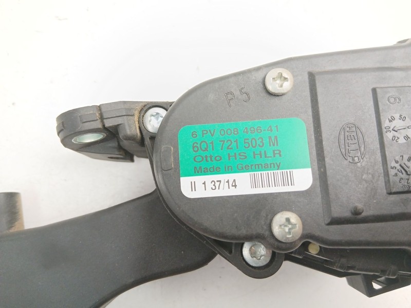 Recambio de potenciometro aceleracion para seat ibiza iv sc (6j1, 6p5) 1.6 tdi referencia OEM IAM 6Q1721503M 6PV00849641 