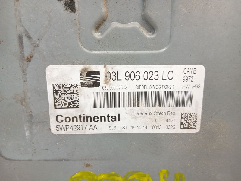 Recambio de centralita para seat ibiza iv sc (6j1, 6p5) 1.6 tdi referencia OEM IAM 03L906023LC 5WP42917AA 