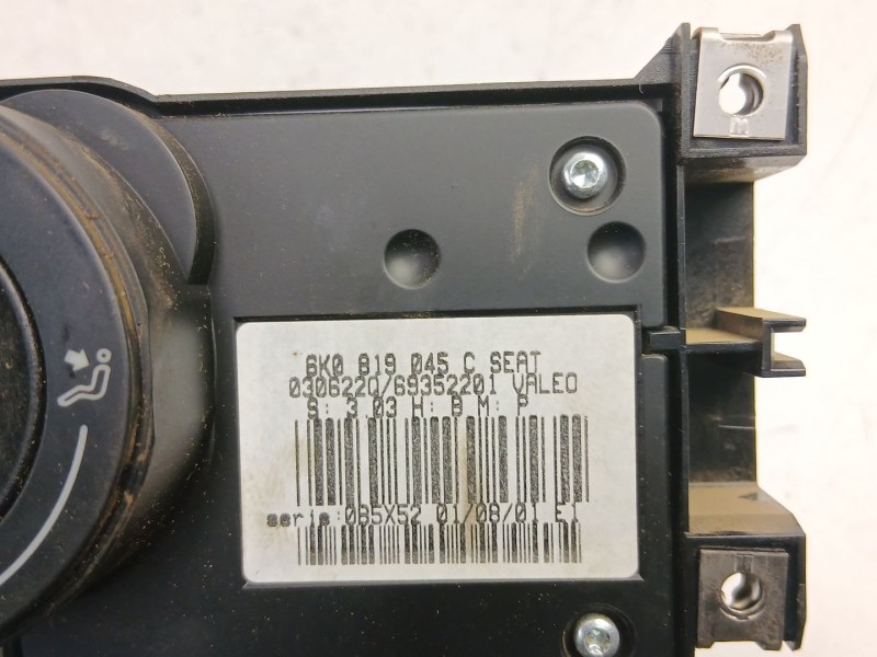 Recambio de mandos calefaccion aire para seat ibiza ii (6k1) 1.4 i referencia OEM IAM 6K0819045C 69352201 