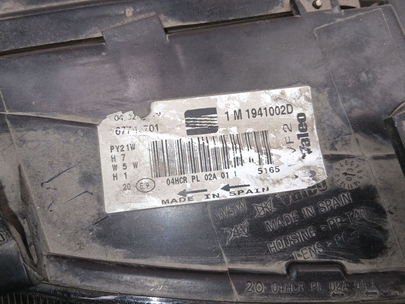 Recambio de faro derecho para seat toledo ii (1m2) 1.6 16v referencia OEM IAM 1M1941002D  