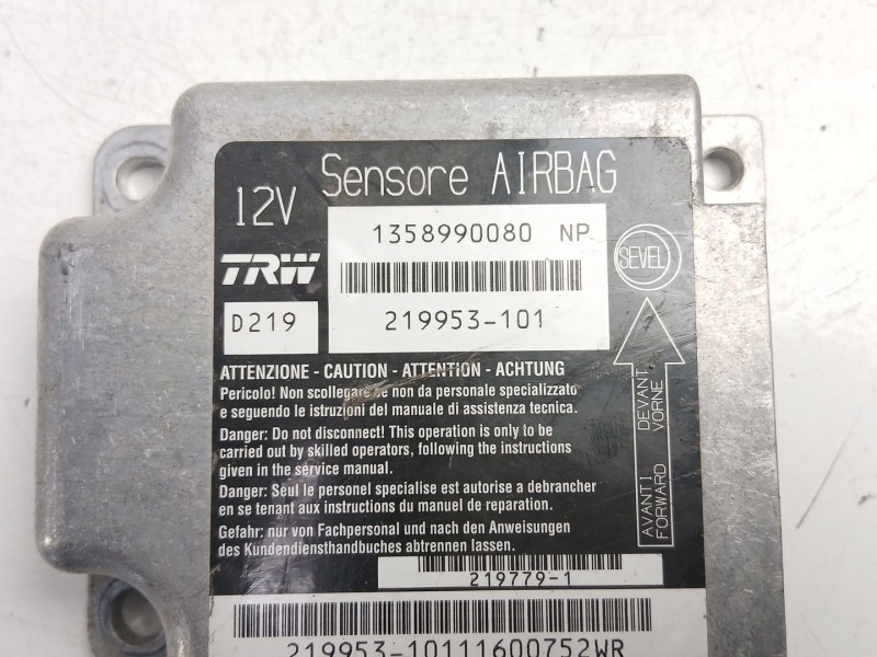 Recambio de centralita airbag para fiat ducato furgoneta (250_) 160 multijet 3,0 d referencia OEM IAM 1358990080  