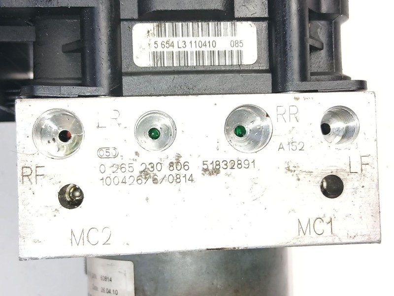 Recambio de abs para fiat ducato furgoneta (250_) 160 multijet 3,0 d referencia OEM IAM 51832891 0265230806 