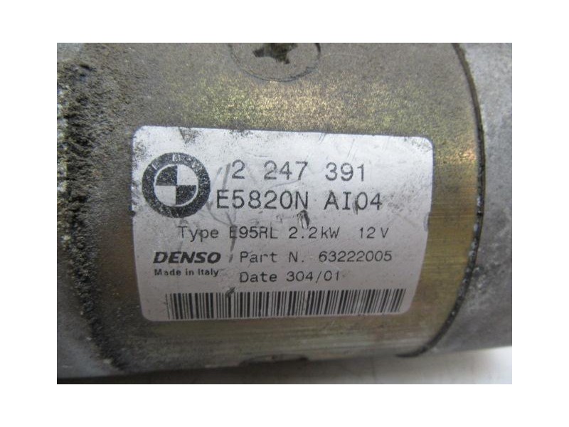 Recambio de motor arranque : bmw x5 : 3.0 td (183cv) [2002] para bmw x5 3.0 td referencia OEM IAM 2247391  