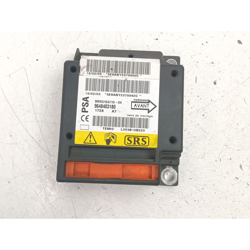 Recambio de centralita airbag para citroën c5 i (dc_) 2.0 hdi (dcrhzb, dcrhze) referencia OEM IAM 9648403180  
