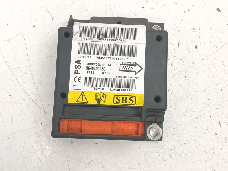 Recambio de centralita airbag para citroën c5 i (dc_) 2.0 hdi (dcrhzb, dcrhze) referencia OEM IAM 9648403180  