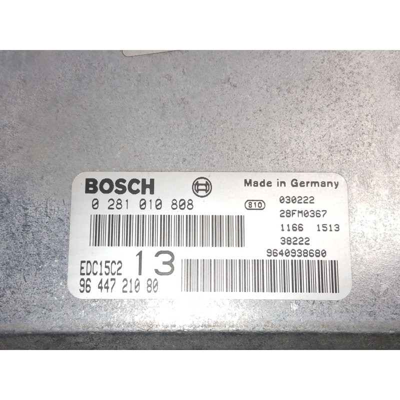 Recambio de centralita para citroën c5 i (dc_) 2.0 hdi (dcrhzb, dcrhze) referencia OEM IAM 9644721080 9640938680 