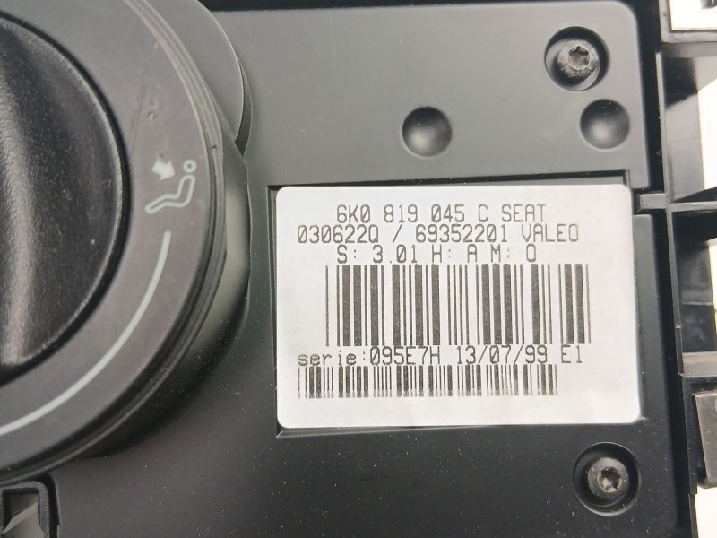 Recambio de mandos calefaccion aire para seat ibiza ii (6k1) 1.4 i referencia OEM IAM 6K0819045C 69352201 