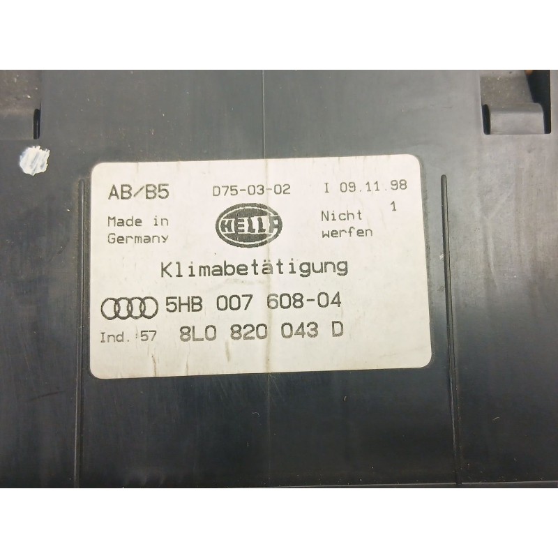 Recambio de mandos calefaccion aire para audi a4 b5 avant (8d5) 2.5 tdi referencia OEM IAM 8L0820043D 5HB007608 
